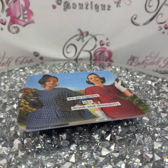 Anne taintor tray mini plate serve dish funny humour vintage retro pin up girl - Picture 7 of 10